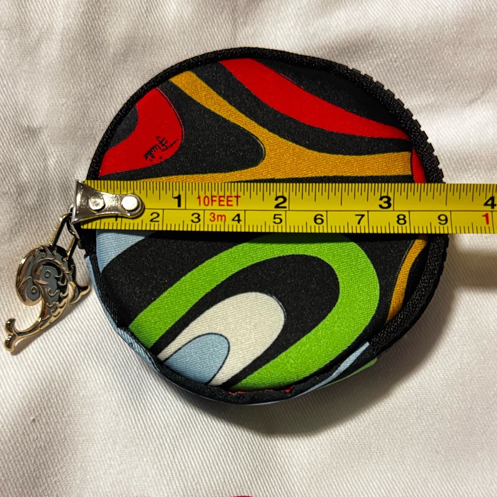 New PUCCI MARMO Round Coin Purse - Picture 7 of 9